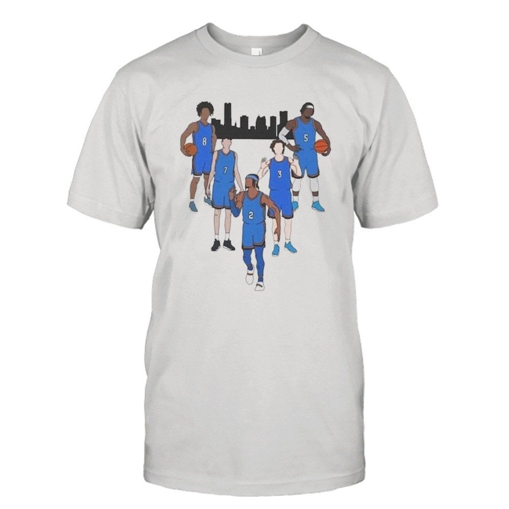 Okc Thunder 2024 Starting Lineup T-shirt