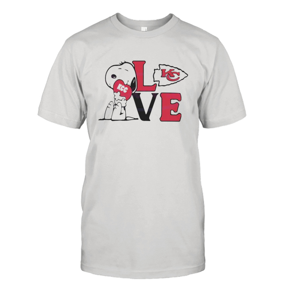 Snoopy Dog Love Kansas City Chiefs 2024 T-shirt