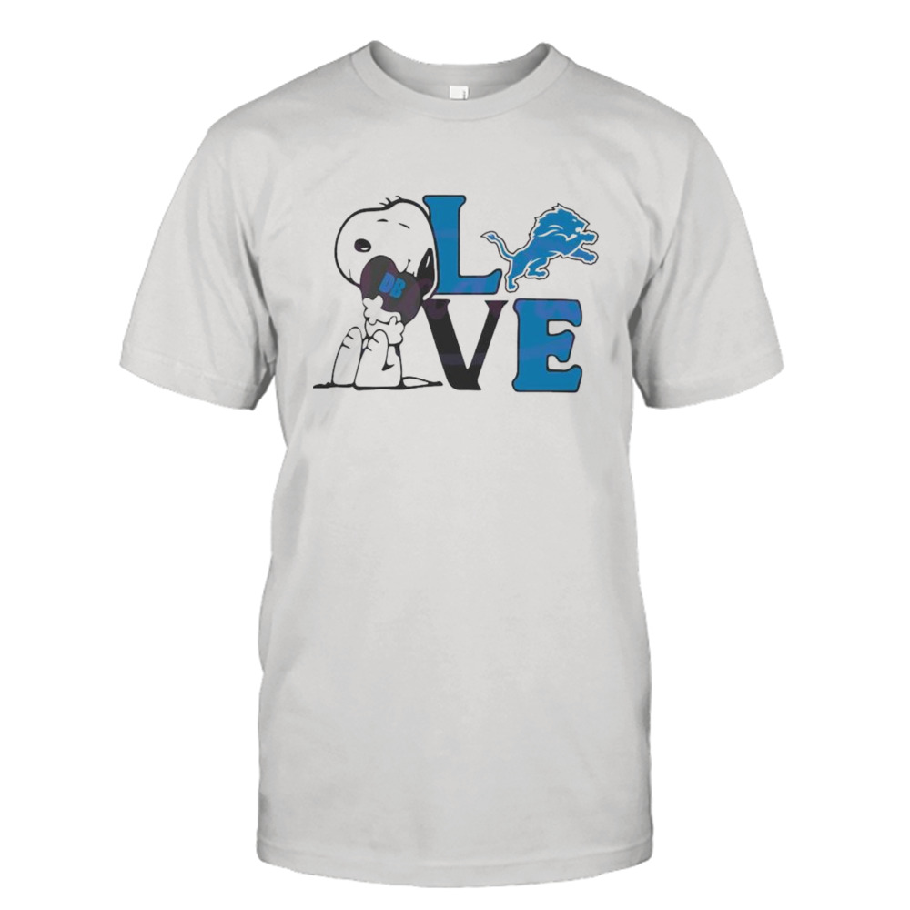 Snoopy Love Detroit Lions 2024 T-shirt