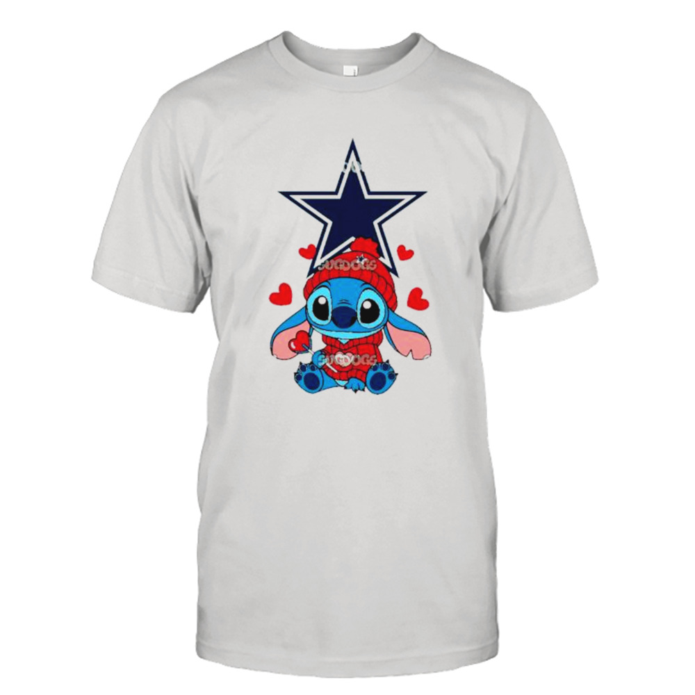 Stitch Valentine Candy Heart Dallas Cowboys shirt