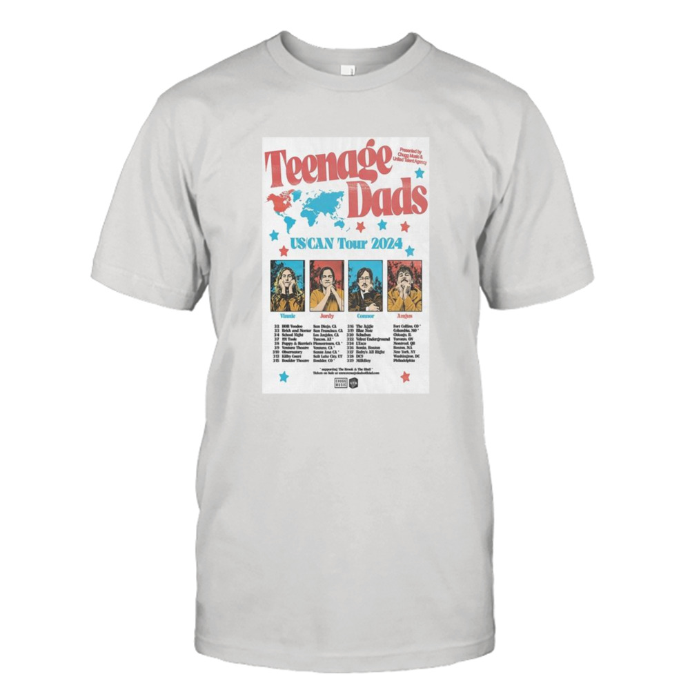 Teenage Dads US-CAN Tour 2024 T-shirt