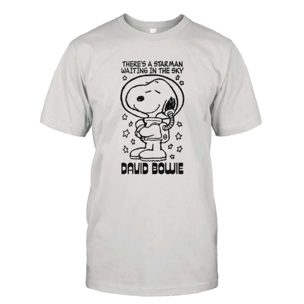 There’s a starman waiting in the sky David Bowie Snoopy shirt