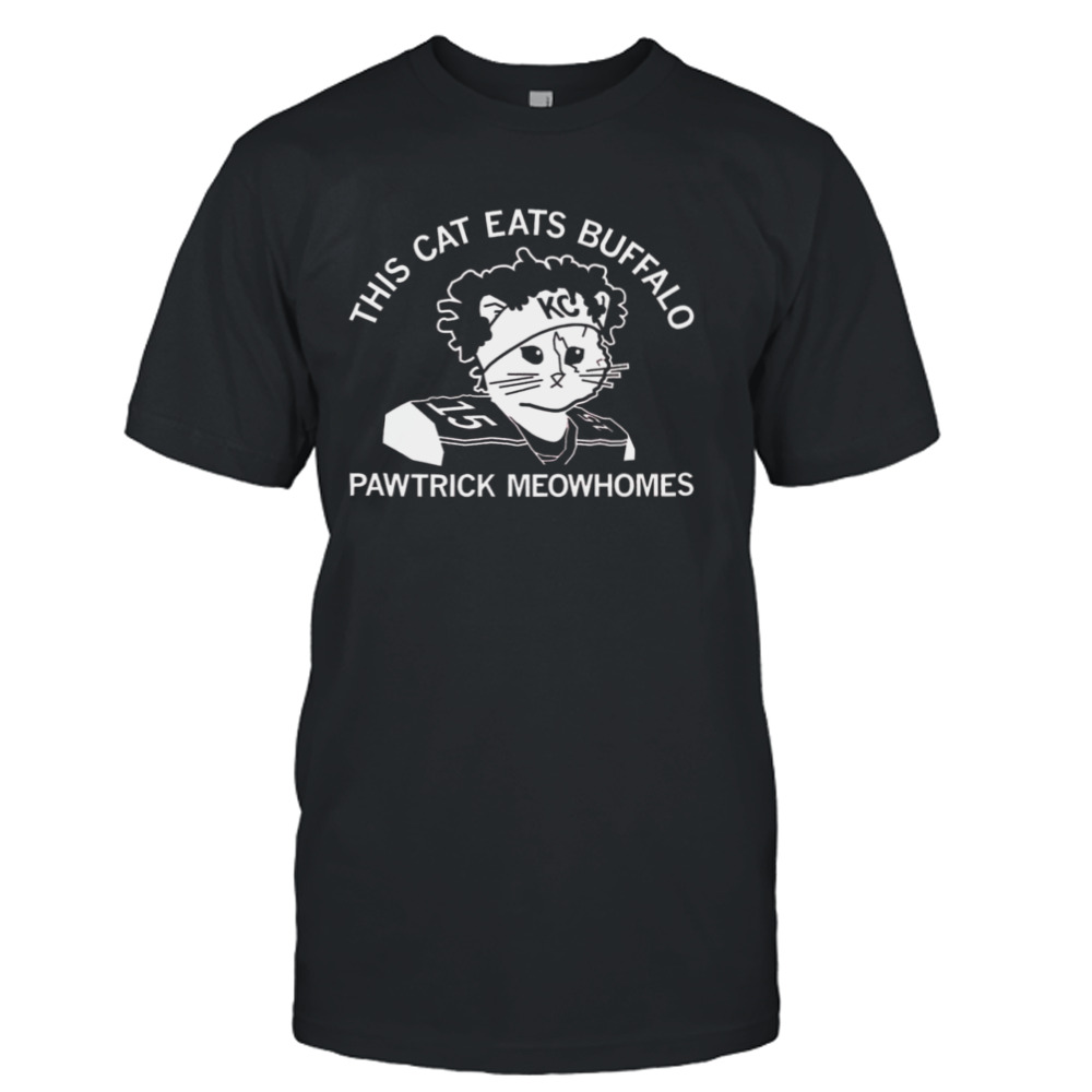 This cat eats Buffalo Patrick Mahomes shirt