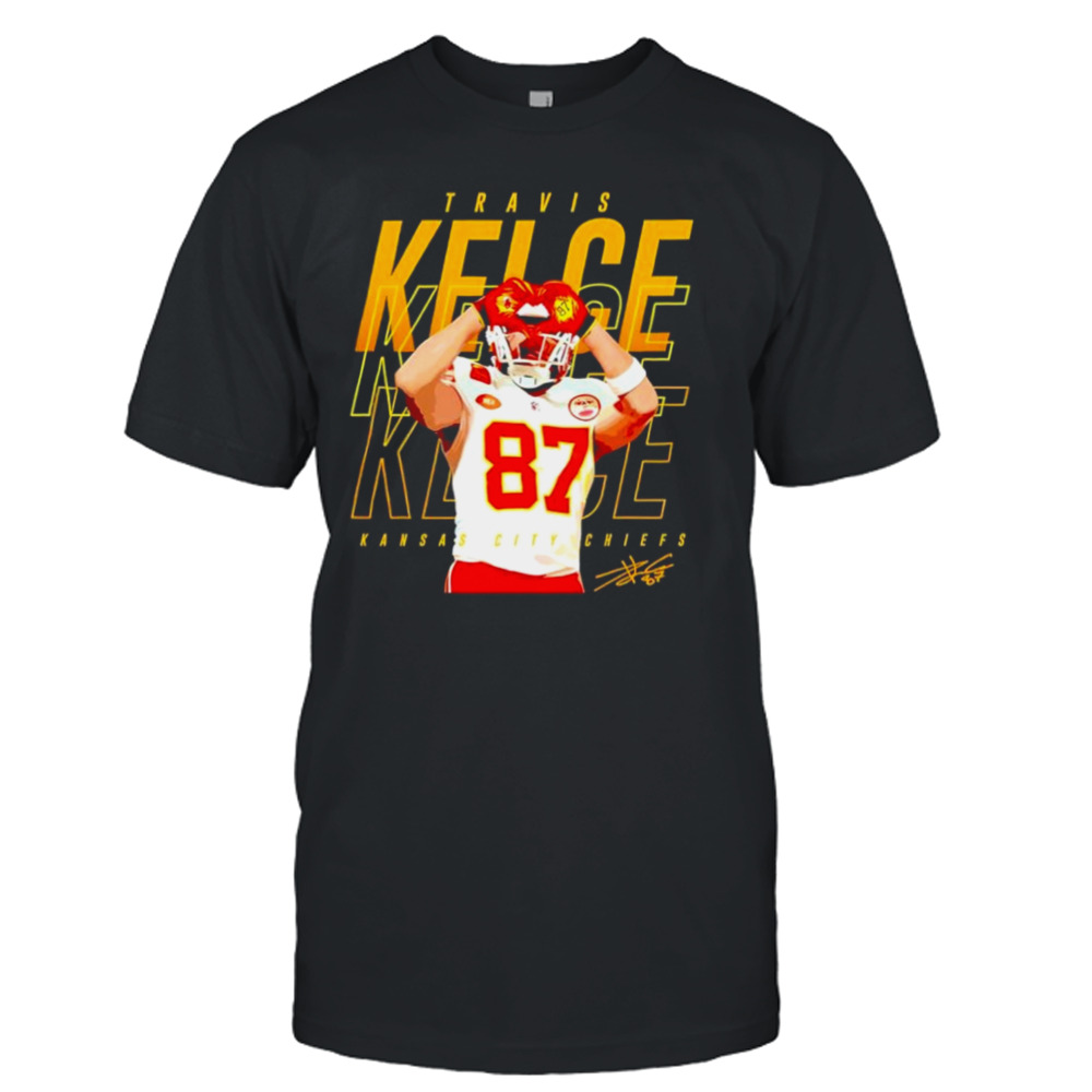 Travis Kelce Kansas City Chiefs heart signature shirt