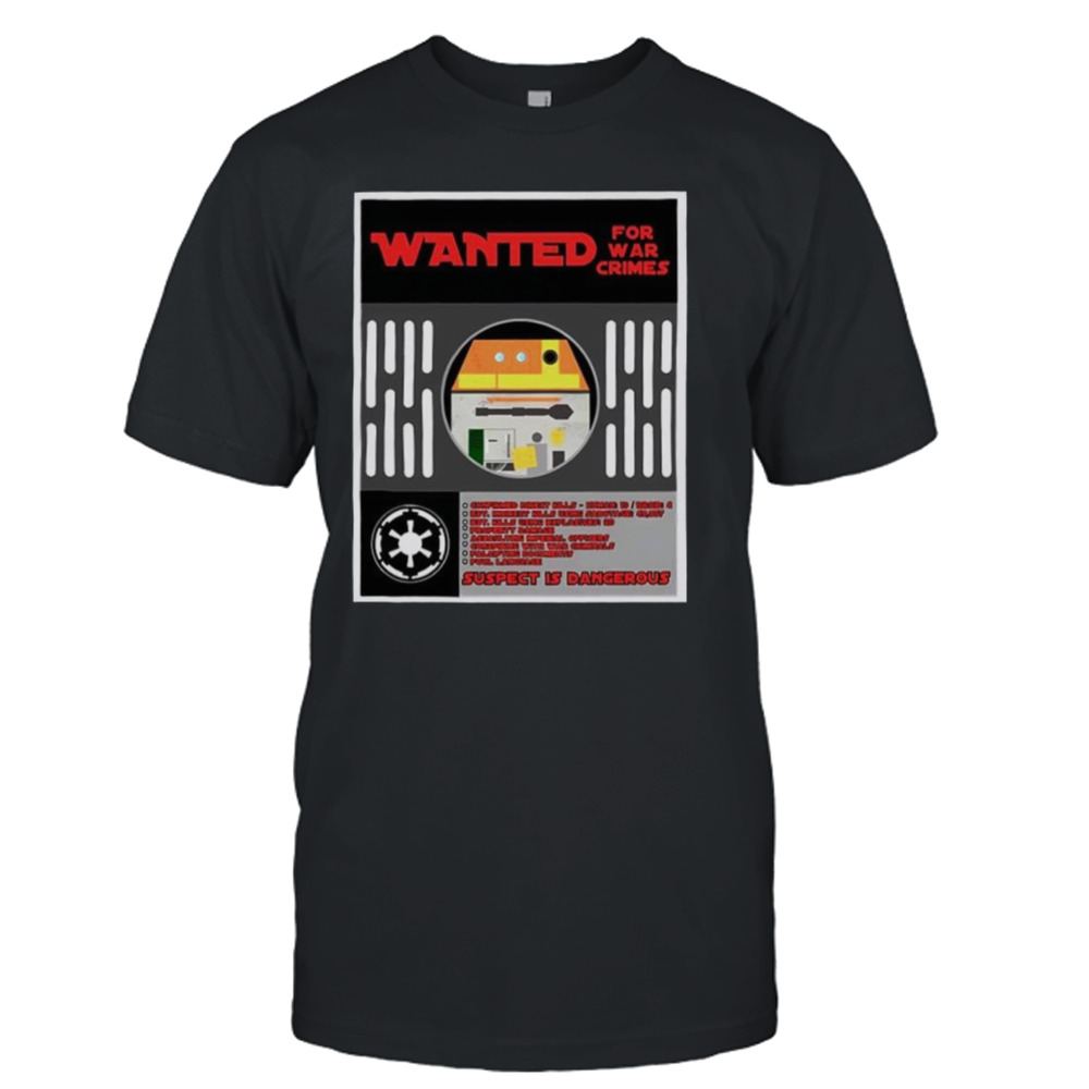 Wanted for war crimes shirt