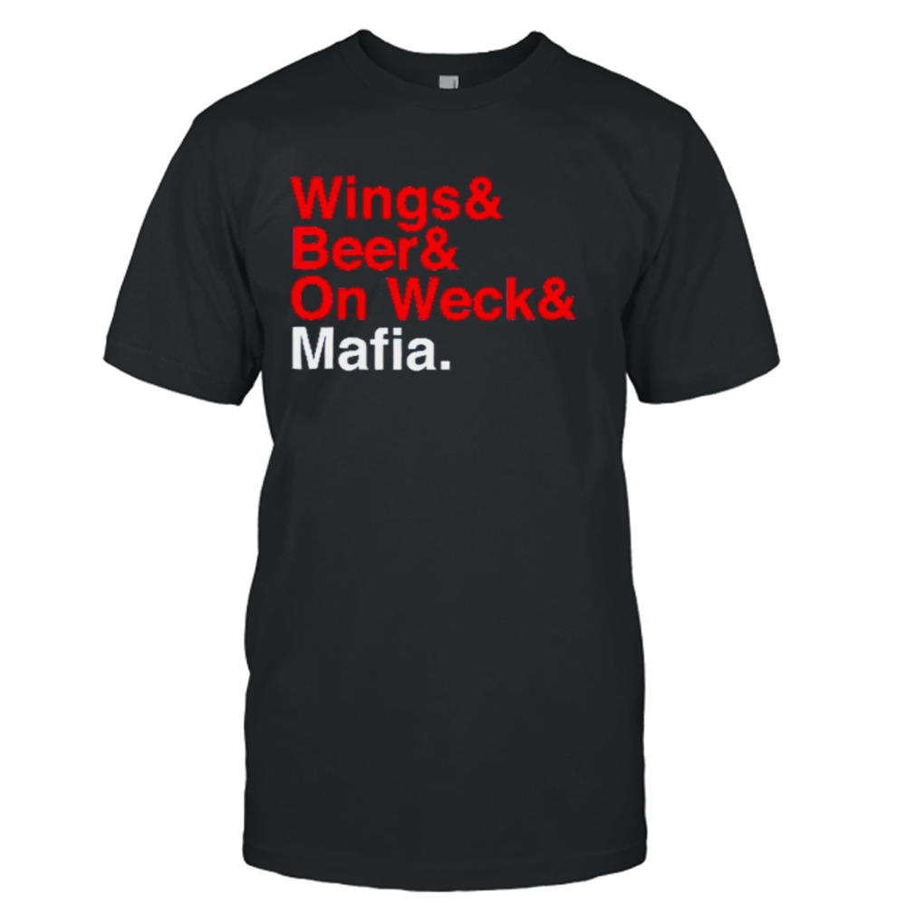 Wings Beer On Weck Mafia shirt