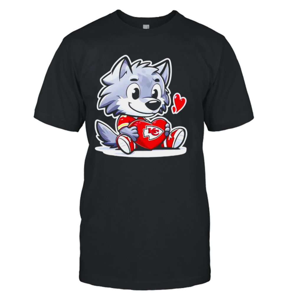 Wolf Valentine Kansas City Chiefs football shirt