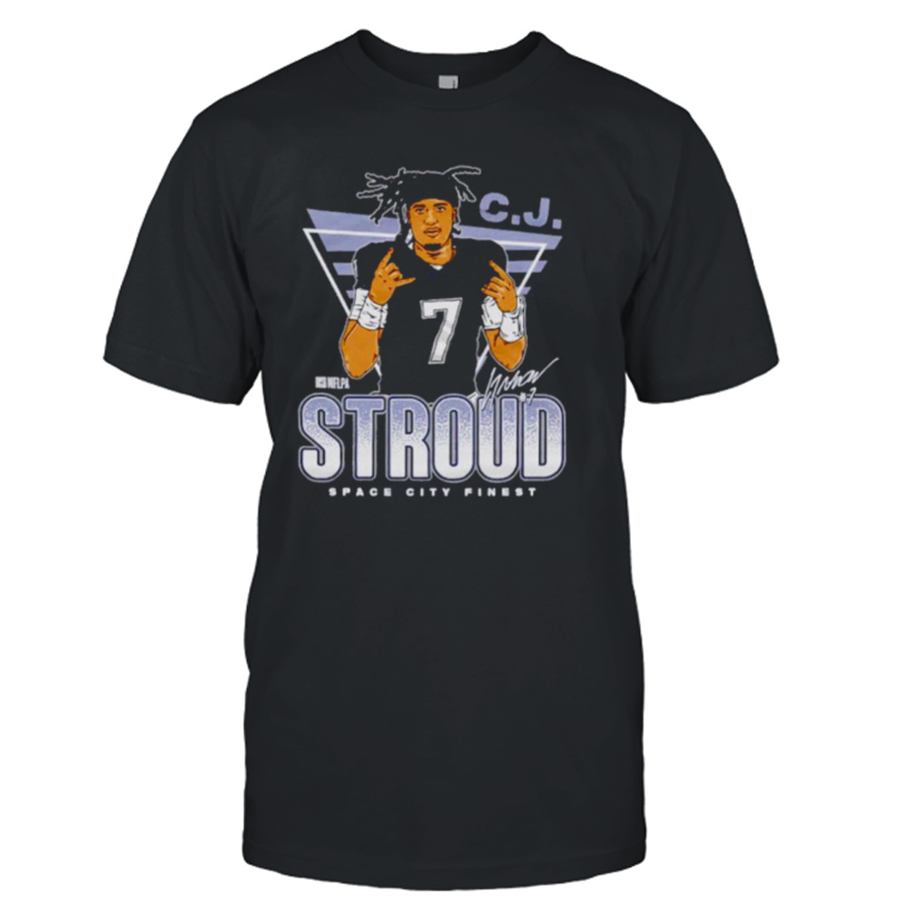 C.J. Stroud Houston Space City Finest Football Signature shirt