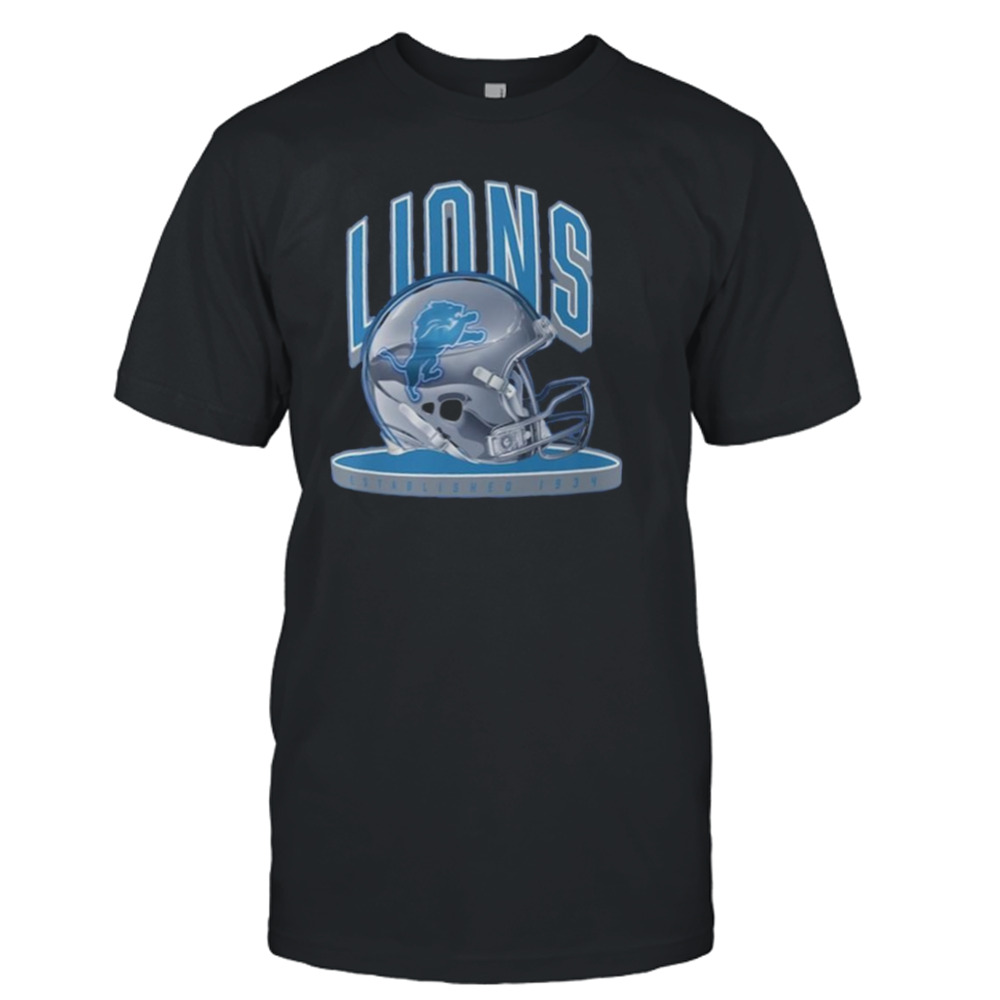 Detroit Lions Helmet Platform T-shirt