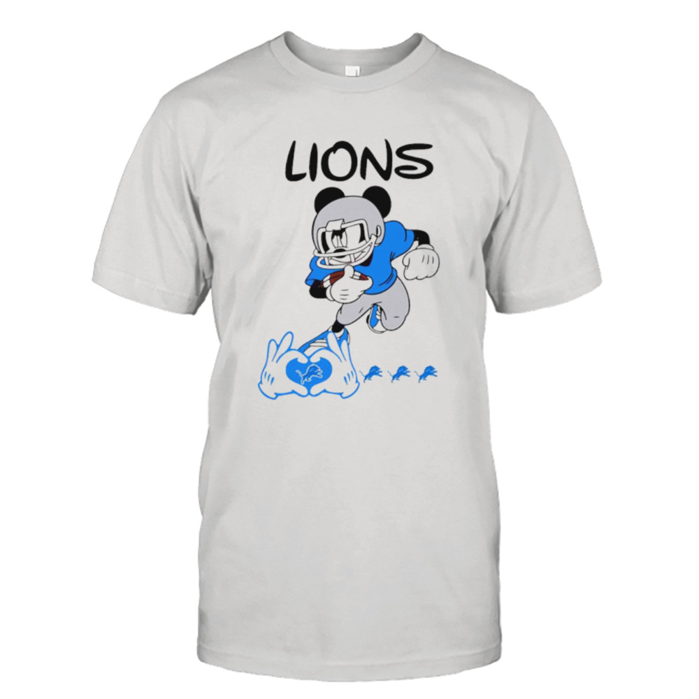 Detroit Lions Mickey Love NFL Cartoon Football shirt