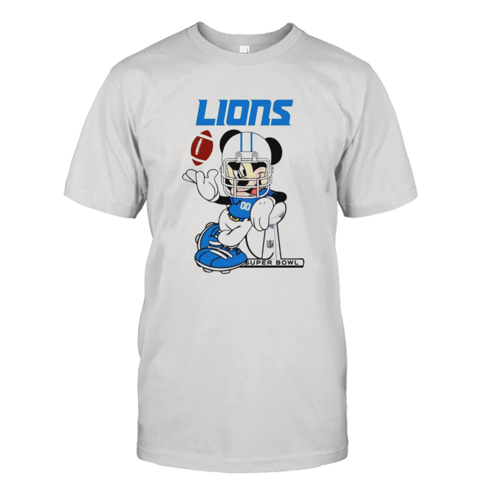 Detroit Lions Mickey Mouse Super Bowl shirt