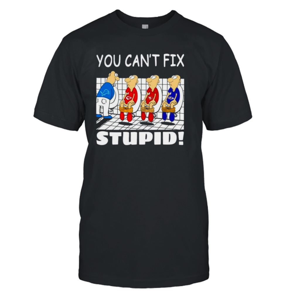 Detroit Lions you can’t fix stupid shirt