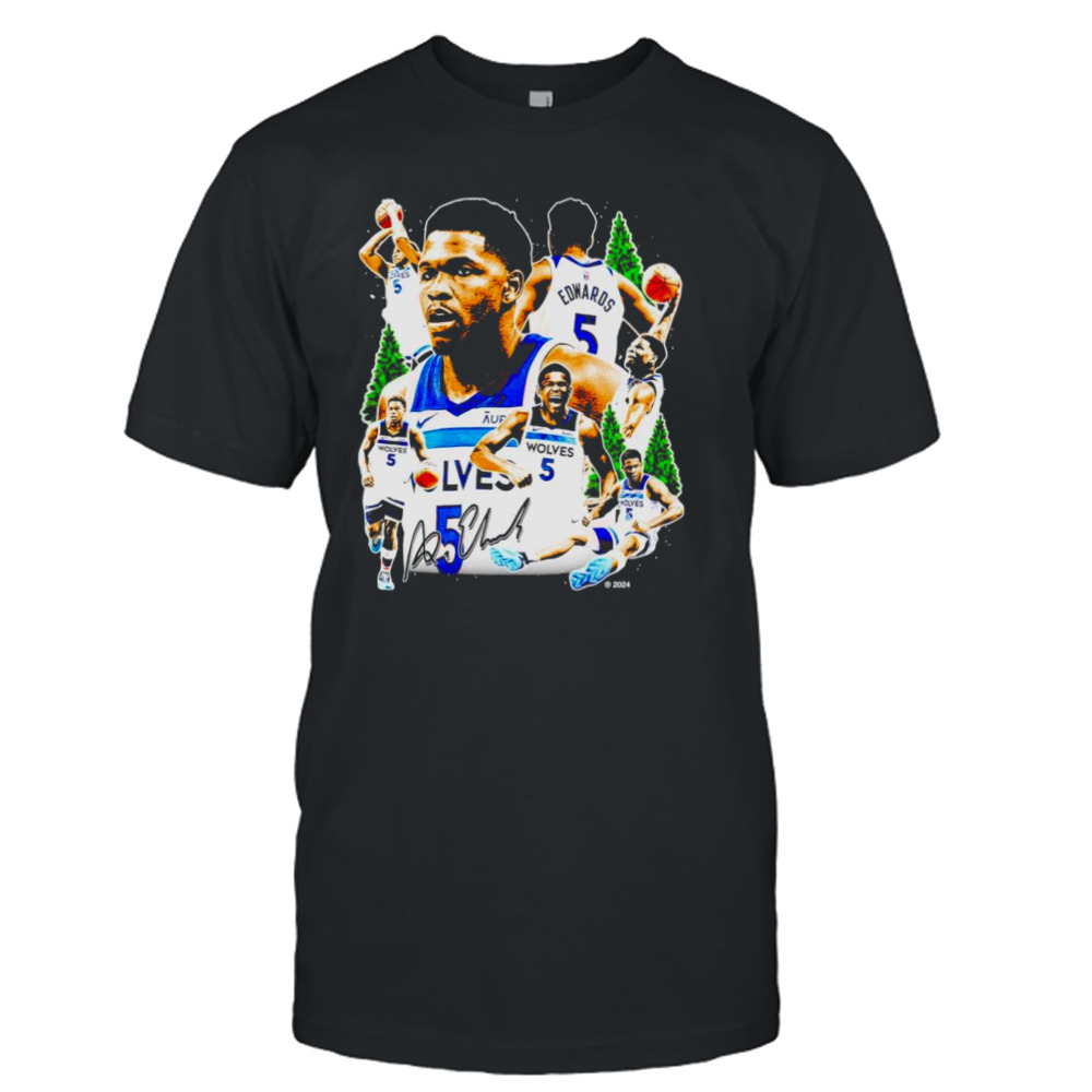 Anthony Edwards Minnesota Timberwolves graphic poster shirt