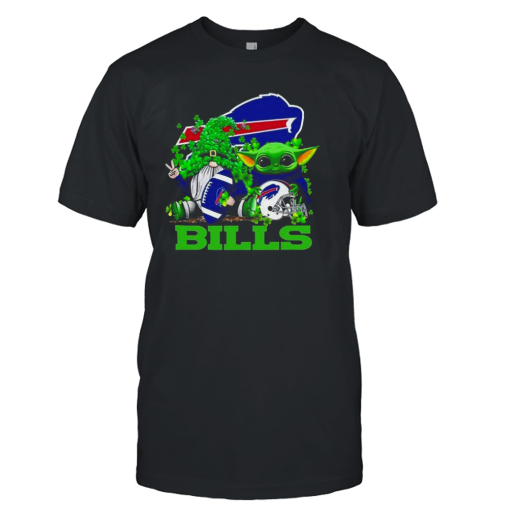 Buffalo Bills Baby Yoda Happy St.patrick’s Day Shamrock 2024 T-Shirt