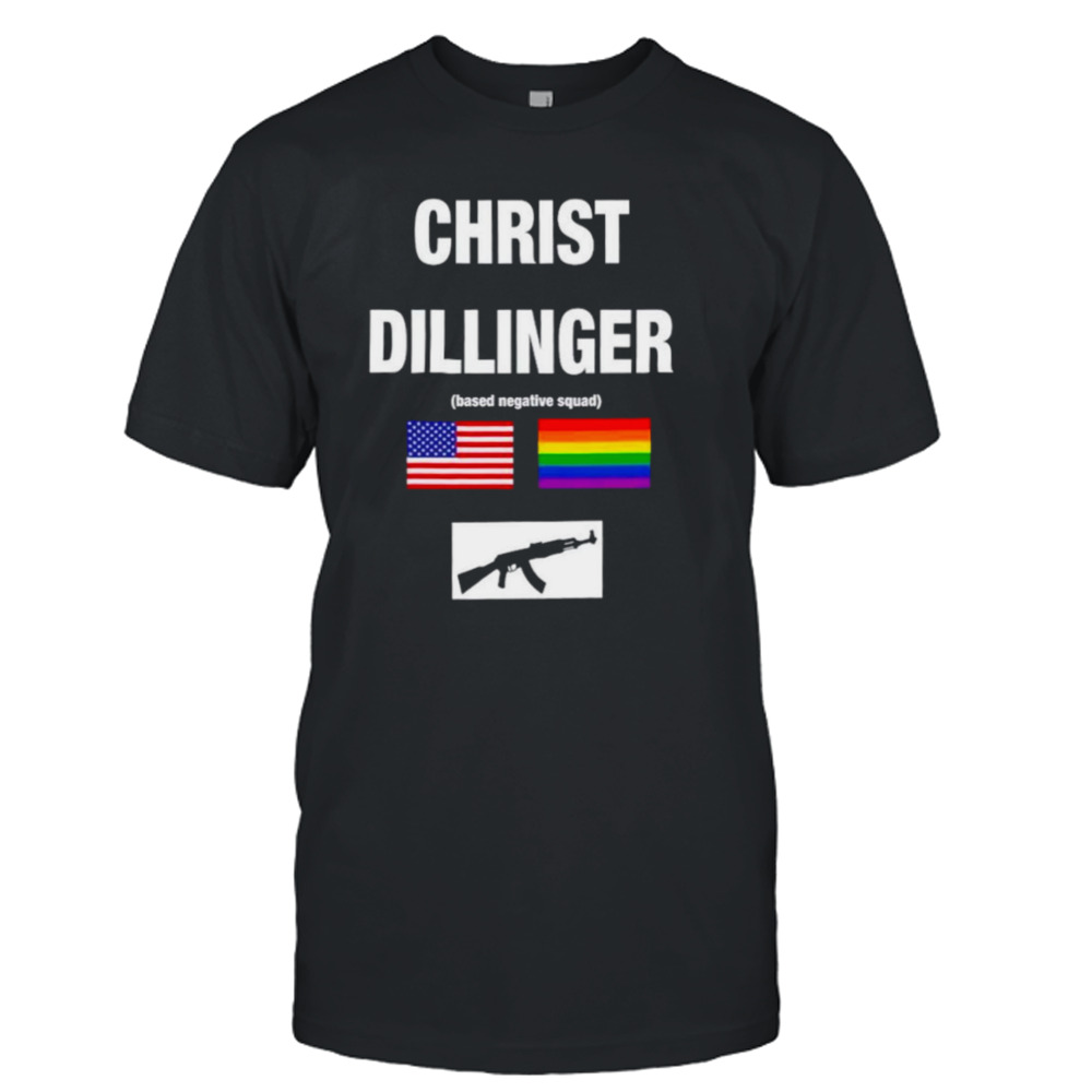 Christ dillinger based negative squad shirt