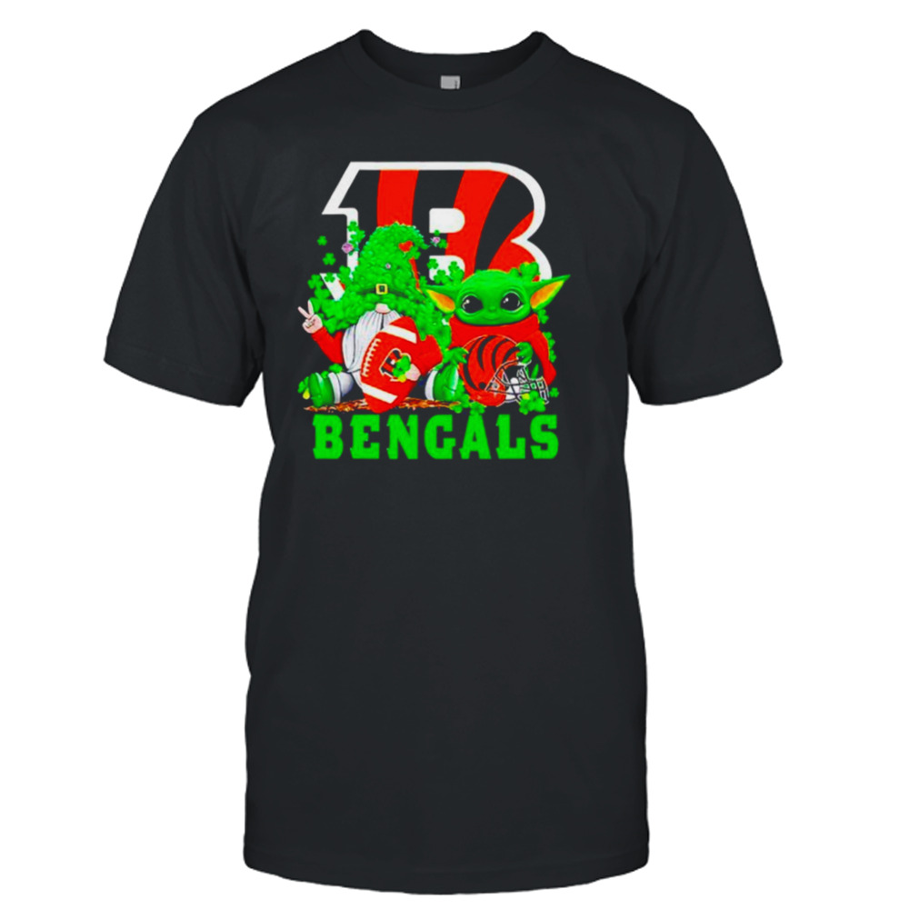 Cincinnati Bengals Baby Yoda Happy St.Patrick’s Day Shamrock shirt