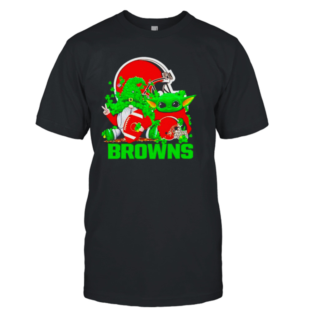 Cleveland Browns Baby Yoda Happy St.Patrick’s Day Shamrock shirt