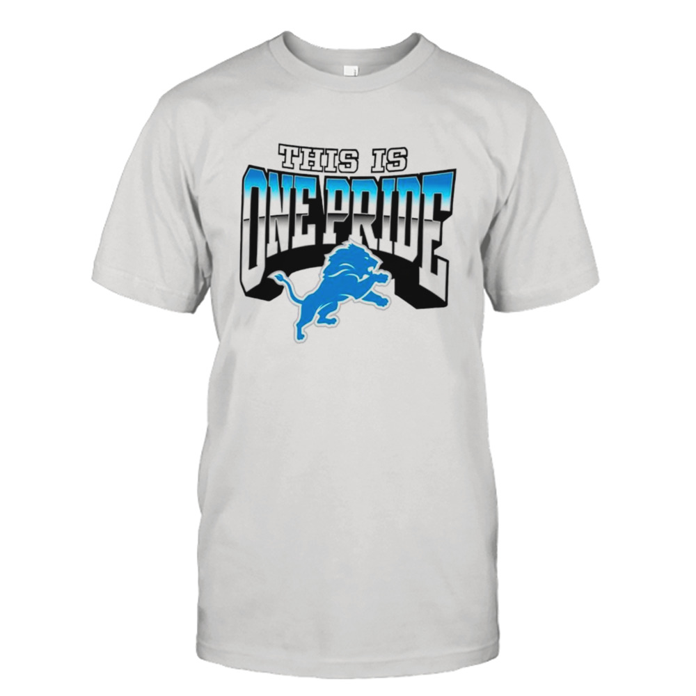 Detroit Lions this is one pride shirt