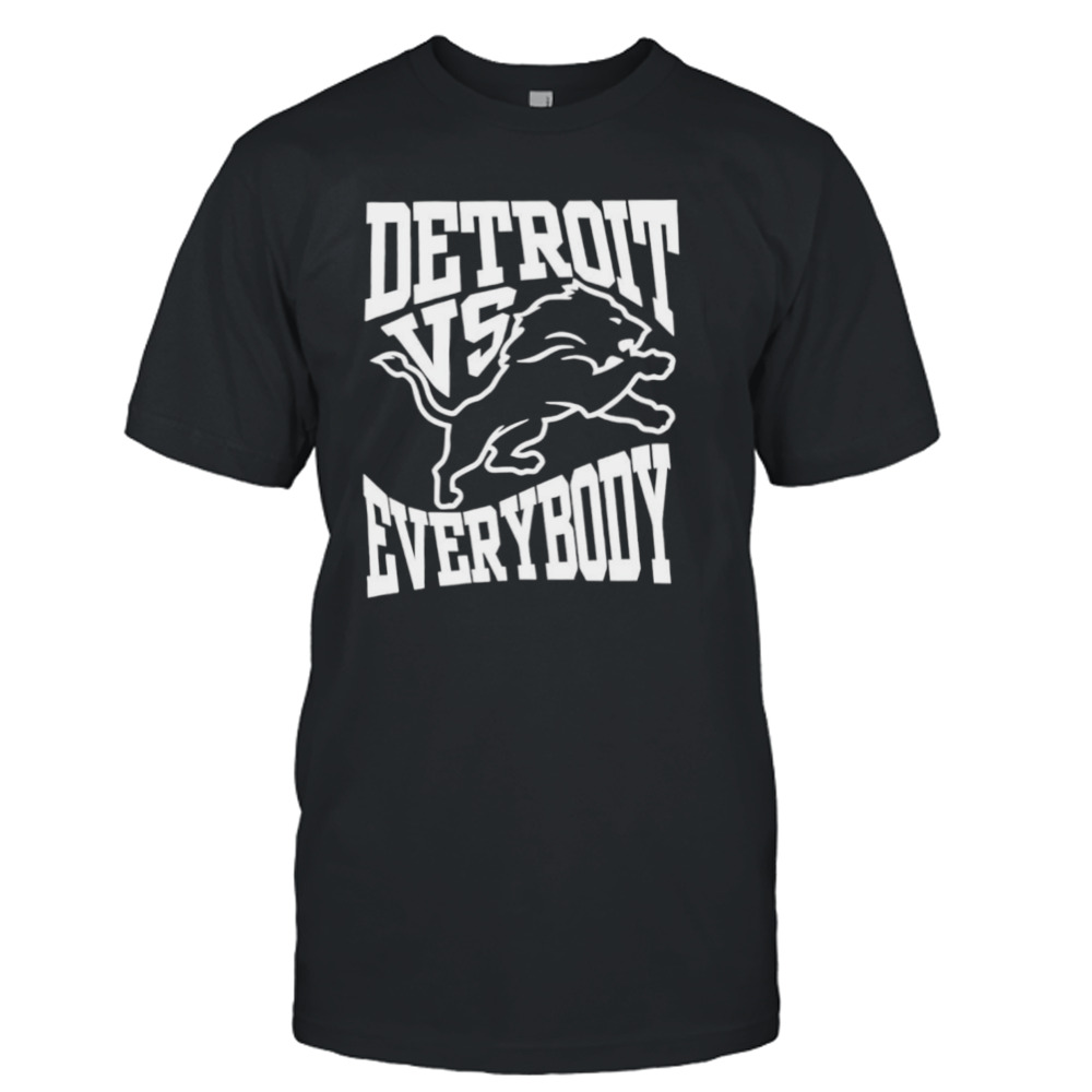 Detroit vs everybody Lions football shirt