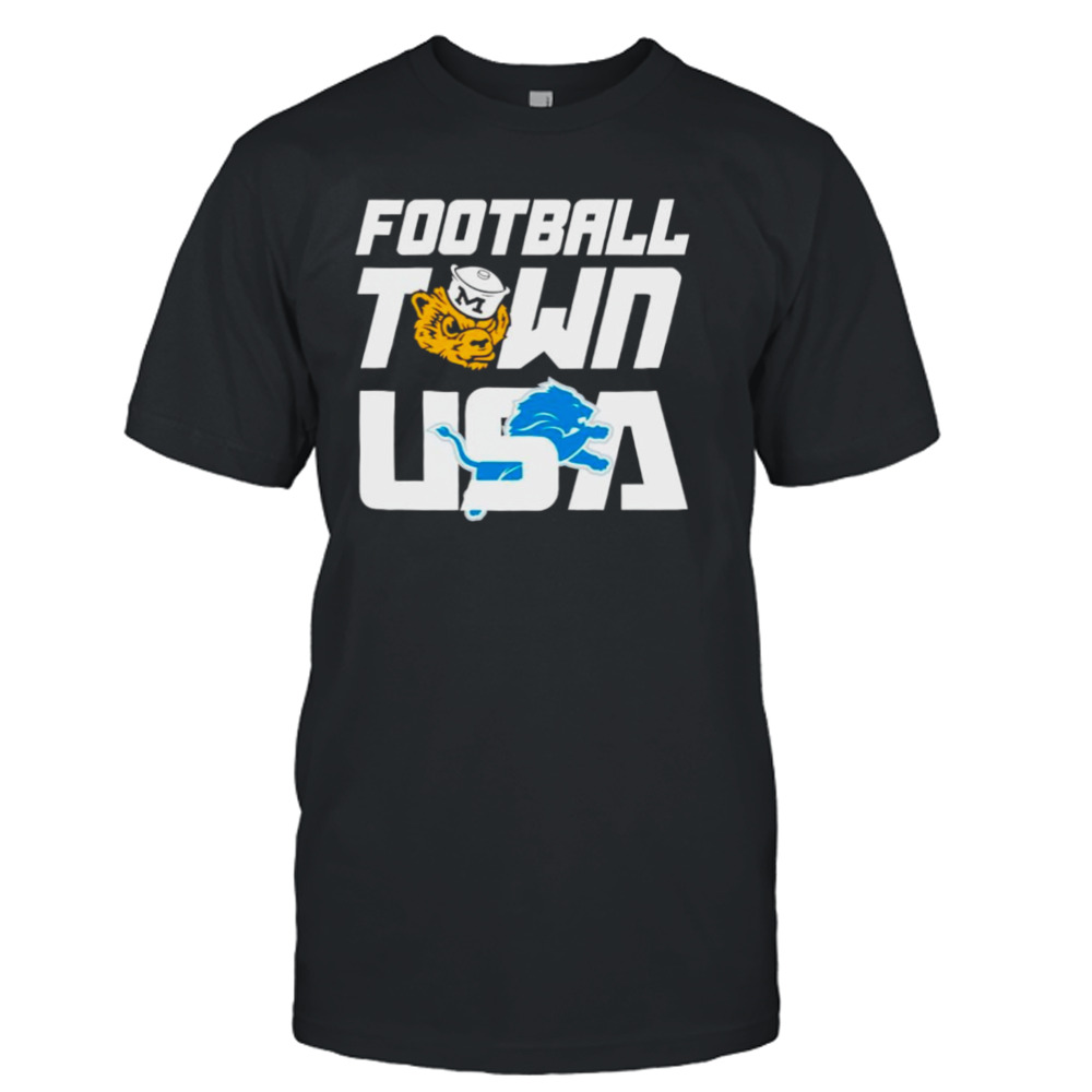 Football Town USA Wolverines Lions shirt