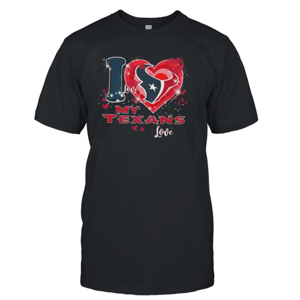 Houston Texans Fan Love Texans Valentine’s Day T-shirt