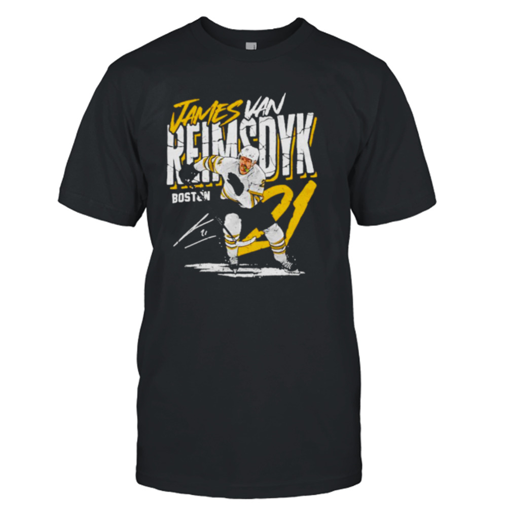 James van Reimsdyk Boston crack hockey signature shirt