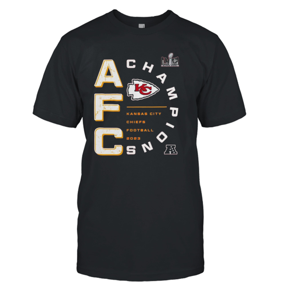 Kansas City Chiefs 2023 AFC Champions Right Side Draw T-Shirt