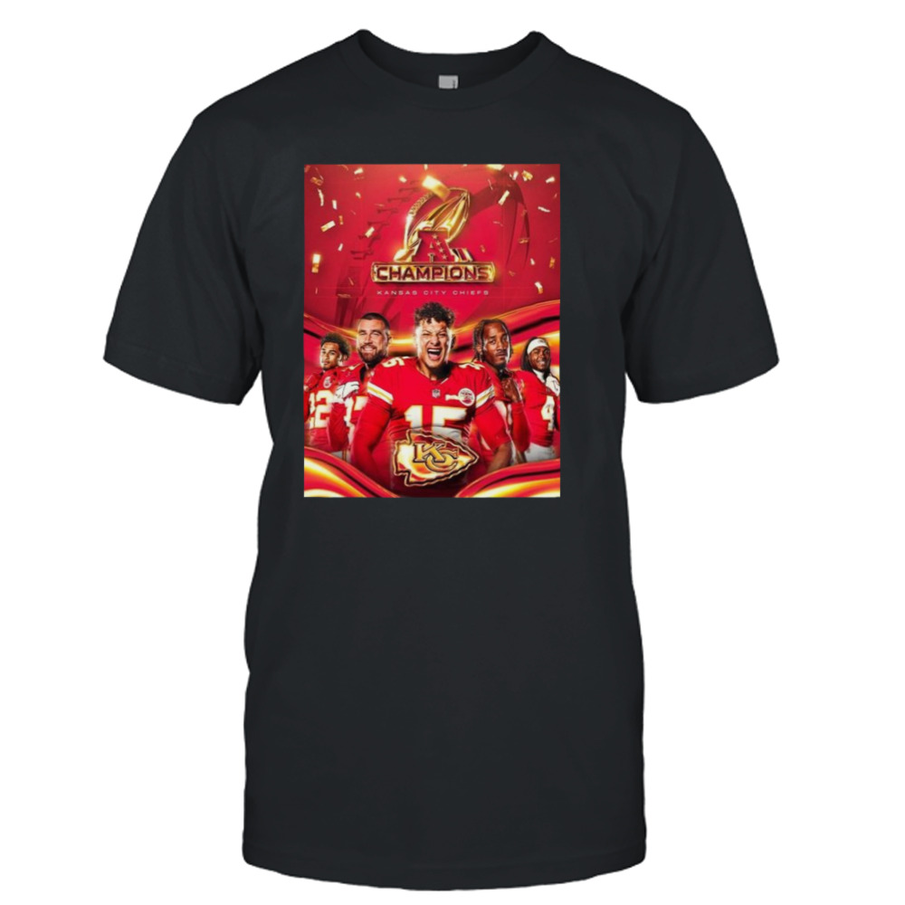 Kansas City Chiefs Back To Back AFC Championship Game Champions 2024 T-Shirt