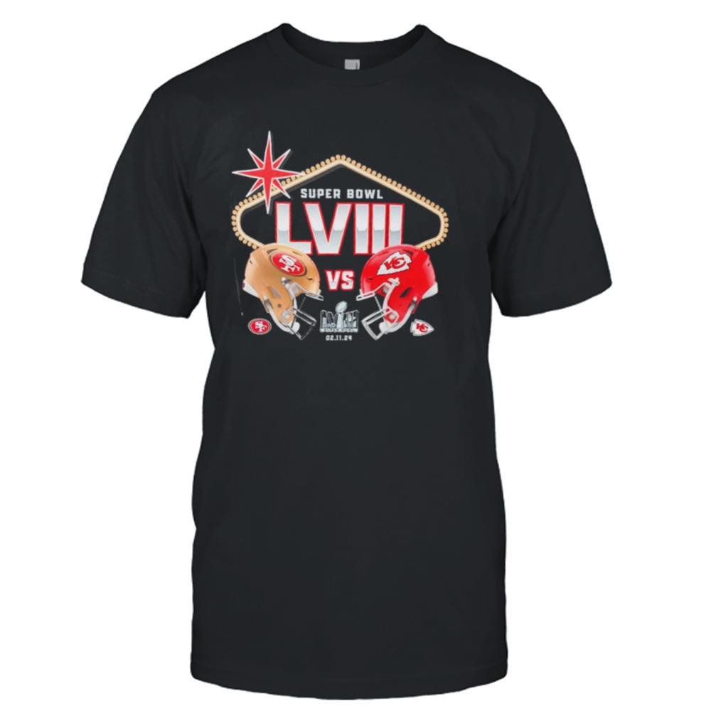 Kansas City Chiefs vs. San Francisco 49ers Super Bowl LVIII Matchup shirt