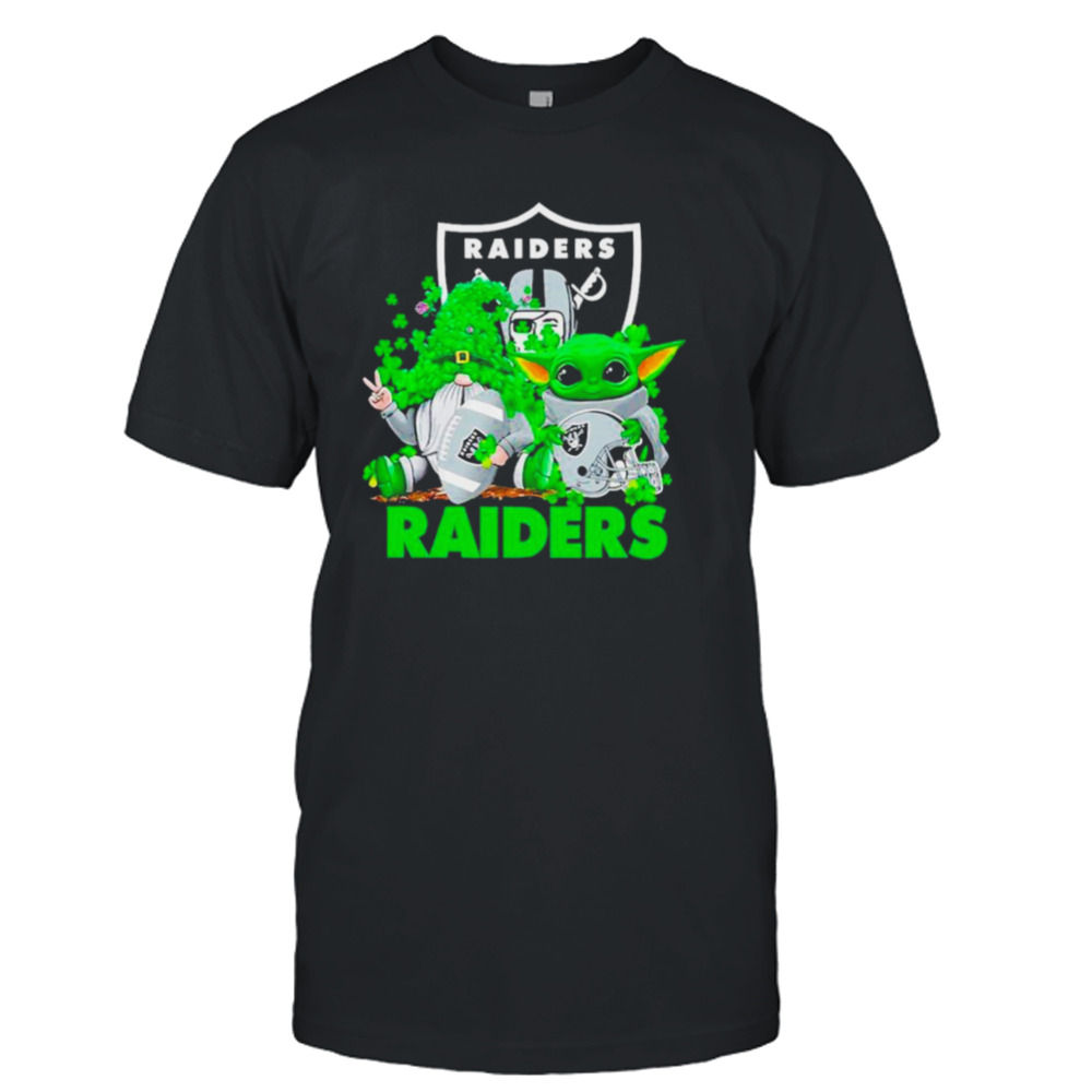 Las Vegas Raiders Baby Yoda Happy St.Patrick’s Day Shamrock shirt