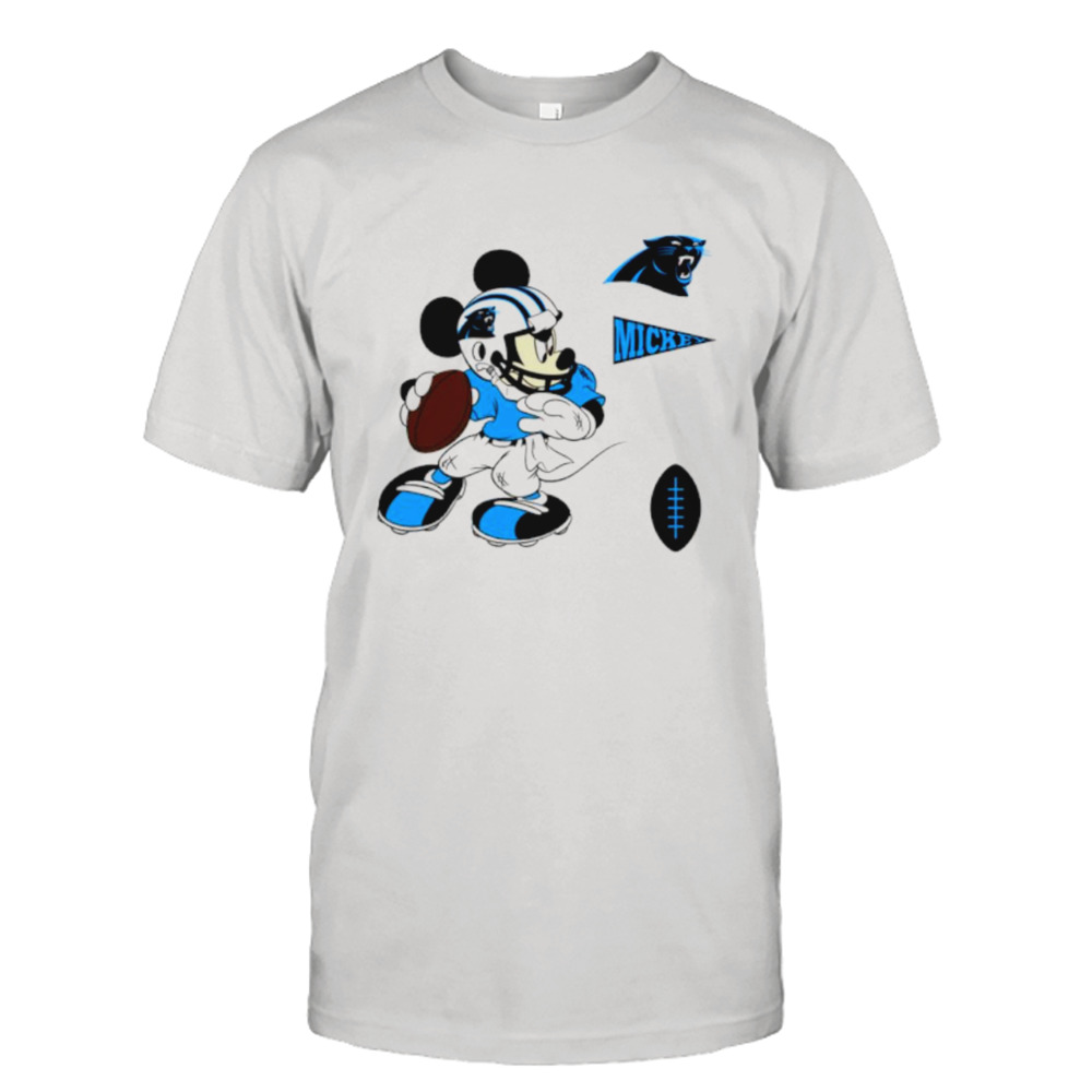 Mickey mouse player Carolina Panthers Disney football shirt