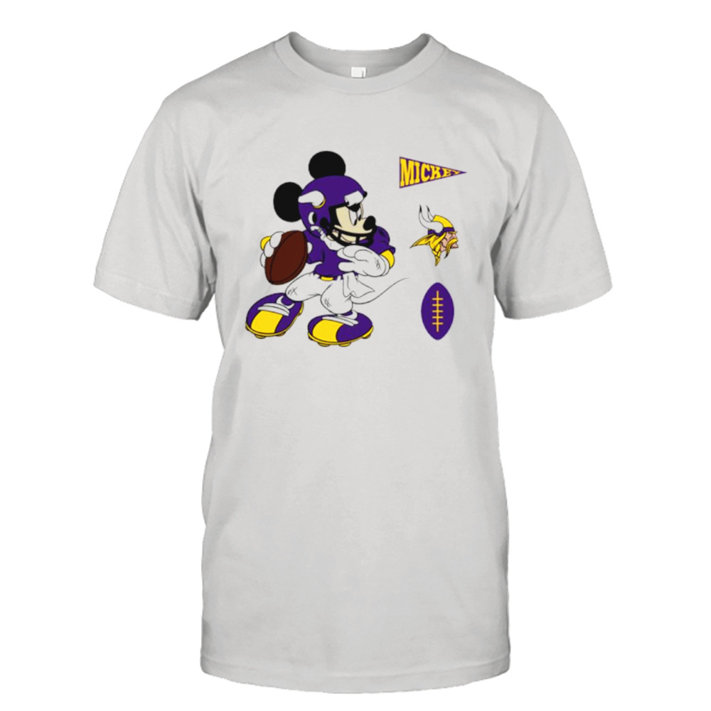 Mickey mouse player Minnesota Vikings Disney football shirt