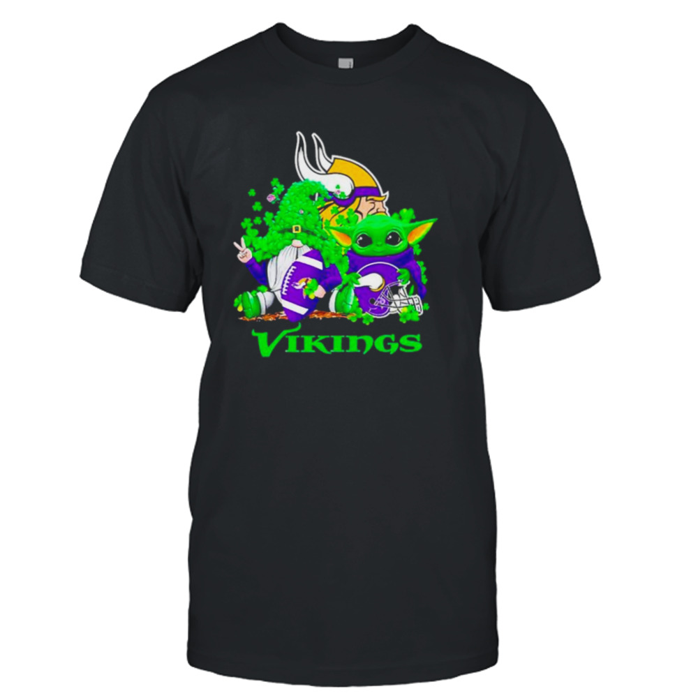 Minnesota Vikings Baby Yoda Happy St.Patrick’s Day Shamrock shirt