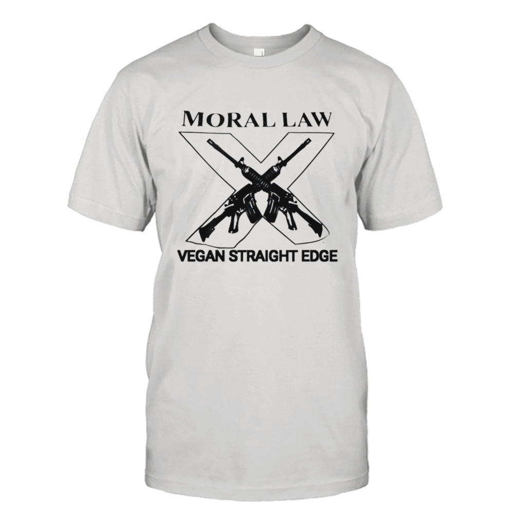 Moral law vegan straight edge shirt