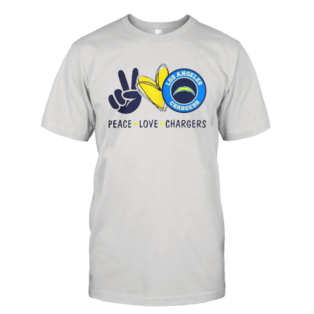 Peace Love Los Angeles Chargers logo 2024 shirt