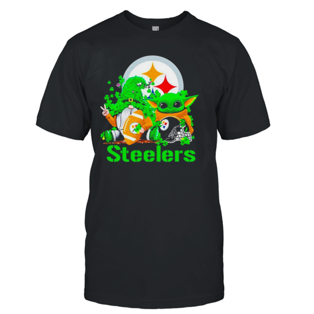 Pittsburgh Steelers Baby Yoda Happy St.Patrick’s Day Shamrock shirt