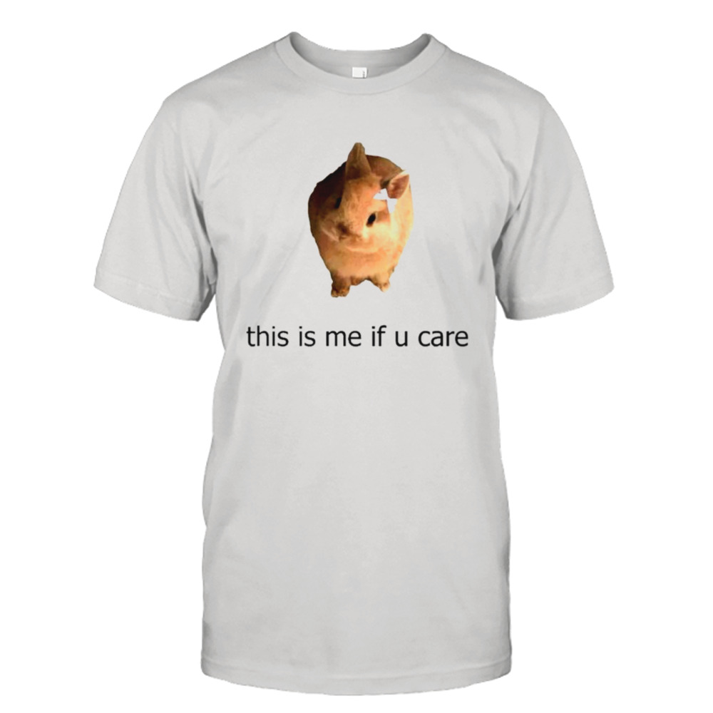 Rabbit this is me if you care shirt