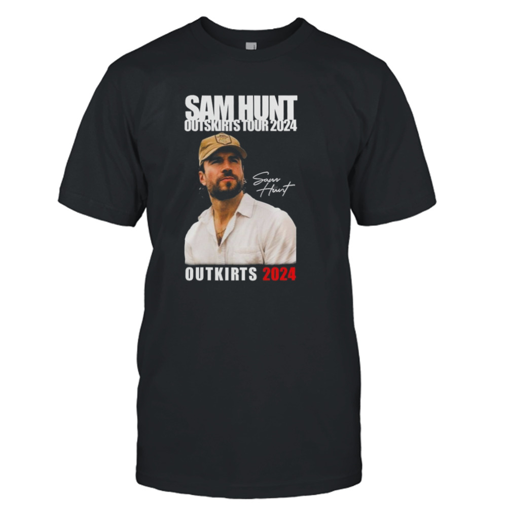 Sam Hunt Outskirts Tour 2024 With Brett Young & Lily Rose T-Shirt