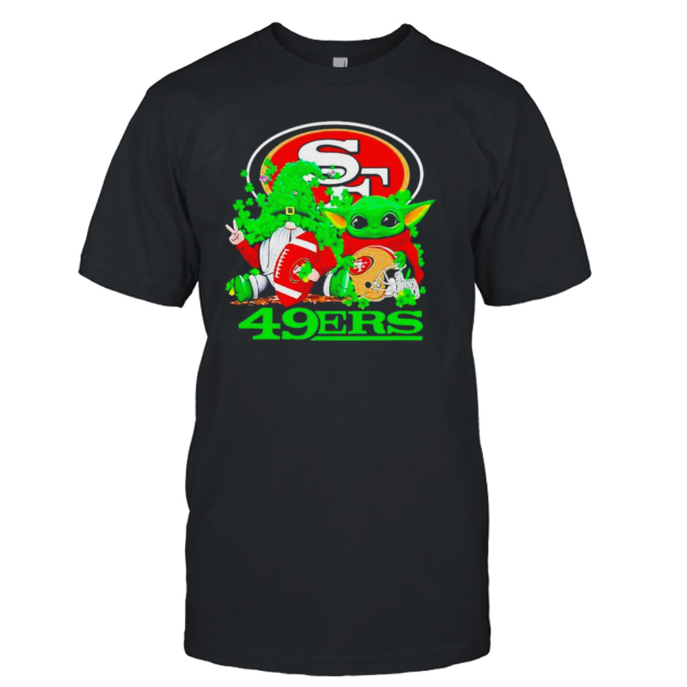 San Francisco 49ers Baby Yoda Happy St.Patrick’s Day Shamrock shirt