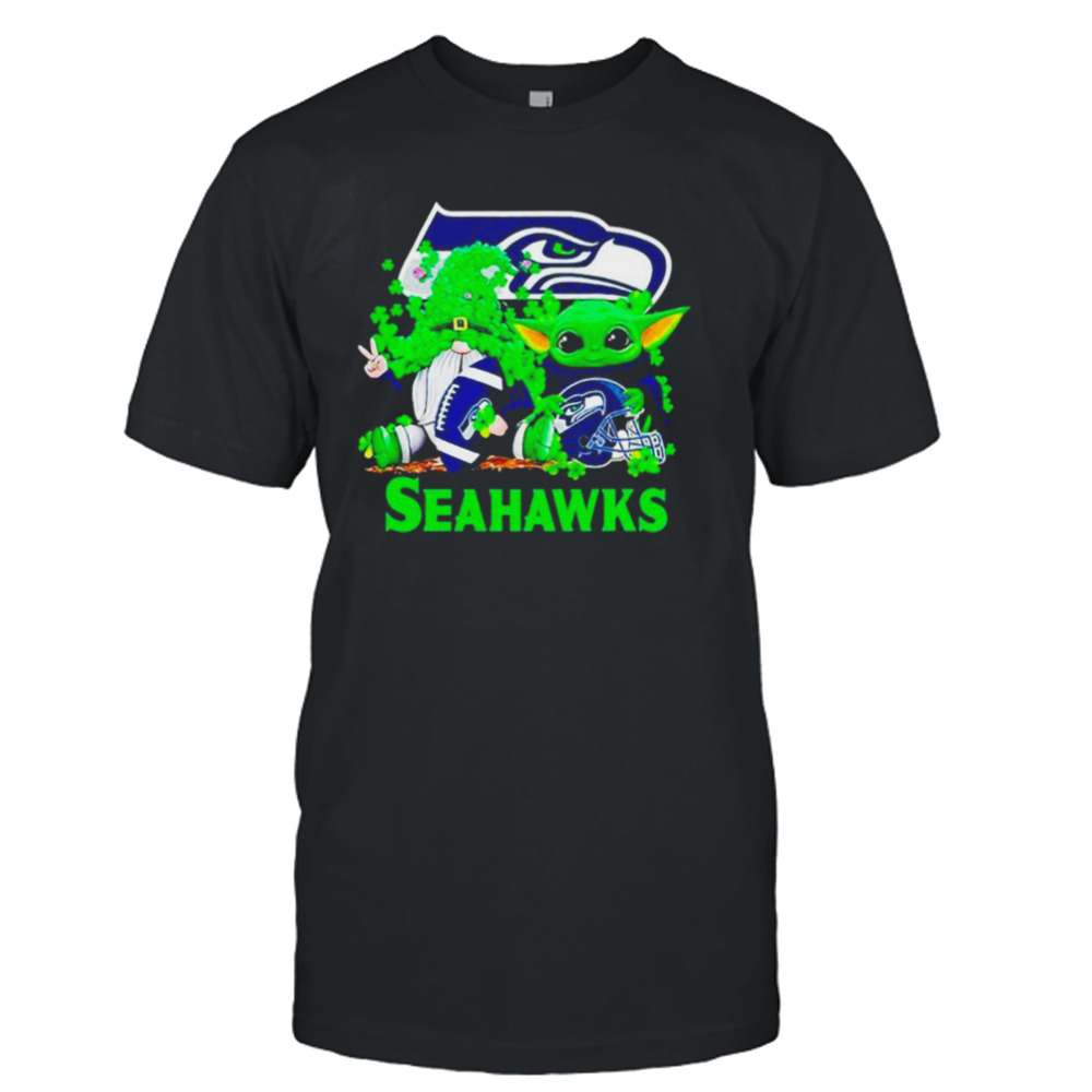 Seattle Seahawks Baby Yoda Happy St.Patrick’s Day Shamrock shirt