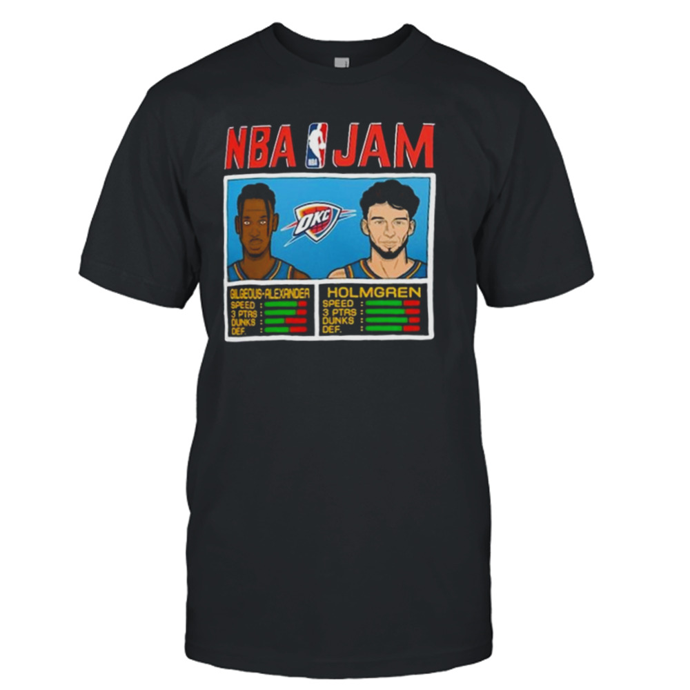 Shai Gilgeous-alexander & Chet Holmgren Oklahoma City Thunder Nba Jam Tri-blend T-shirt