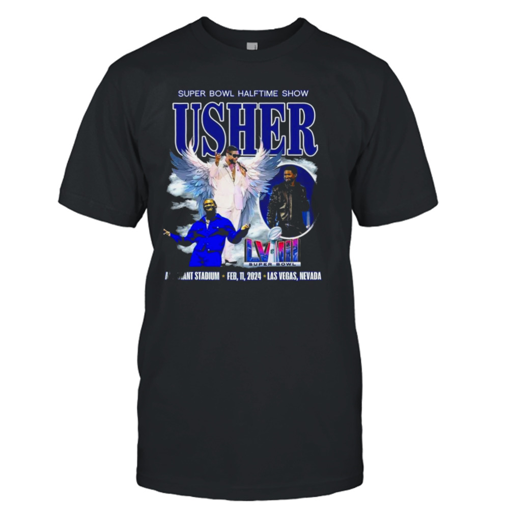 Super Bowl 2024 Halftime Show Usher Allegiant Stadium Feb, 11, 2024 Las Vegas, Nevada T-shirt