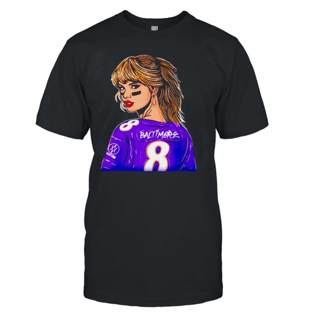 Taylor in a Baltimore Ravens shirt