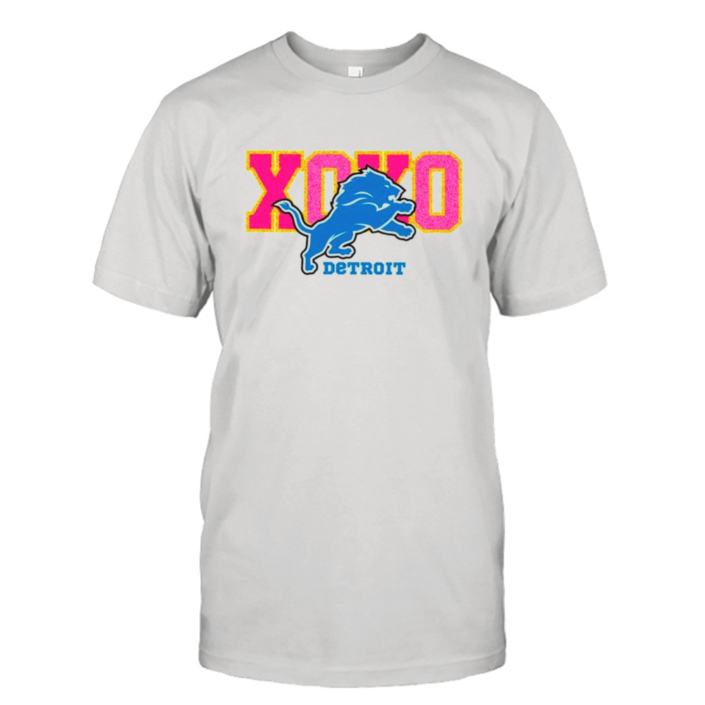 Xoxo Detroit Lions Valentines Day logo shirt