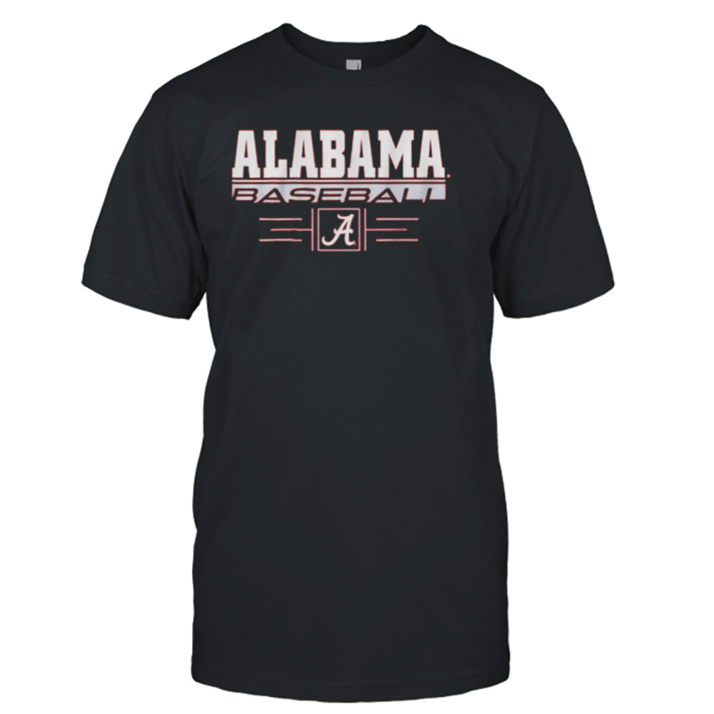 Alabama Baseball Stack University of Alabama logo shirt