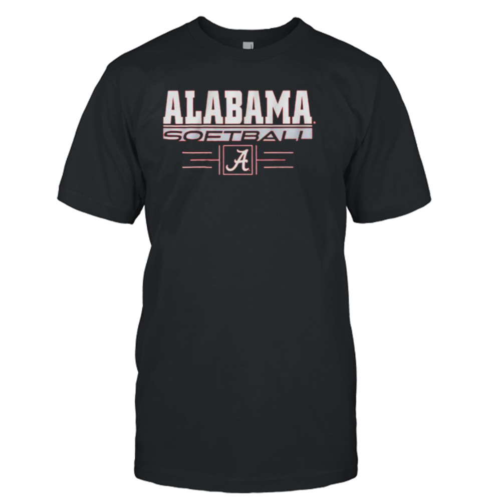 Alabama Softball Stack University of Alabama logo shirt