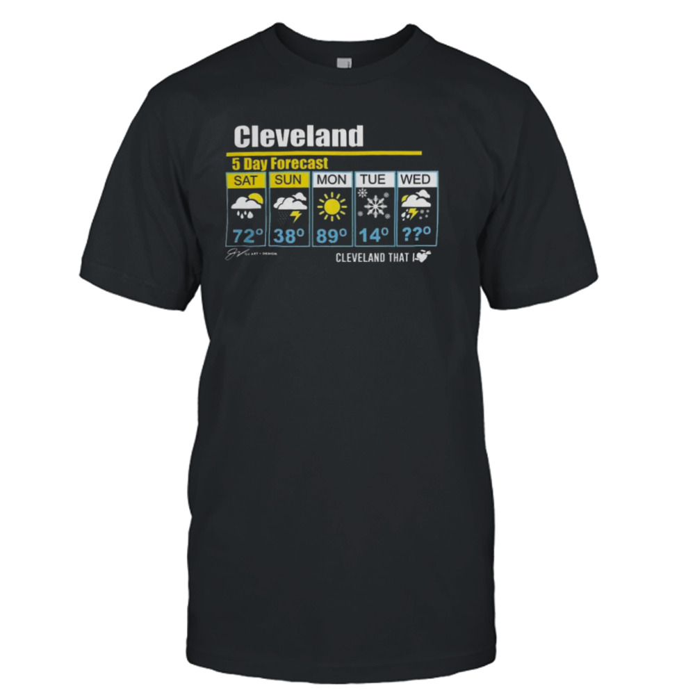 Cleveland 5 Day Forecast Cleveland That I T-Shirts