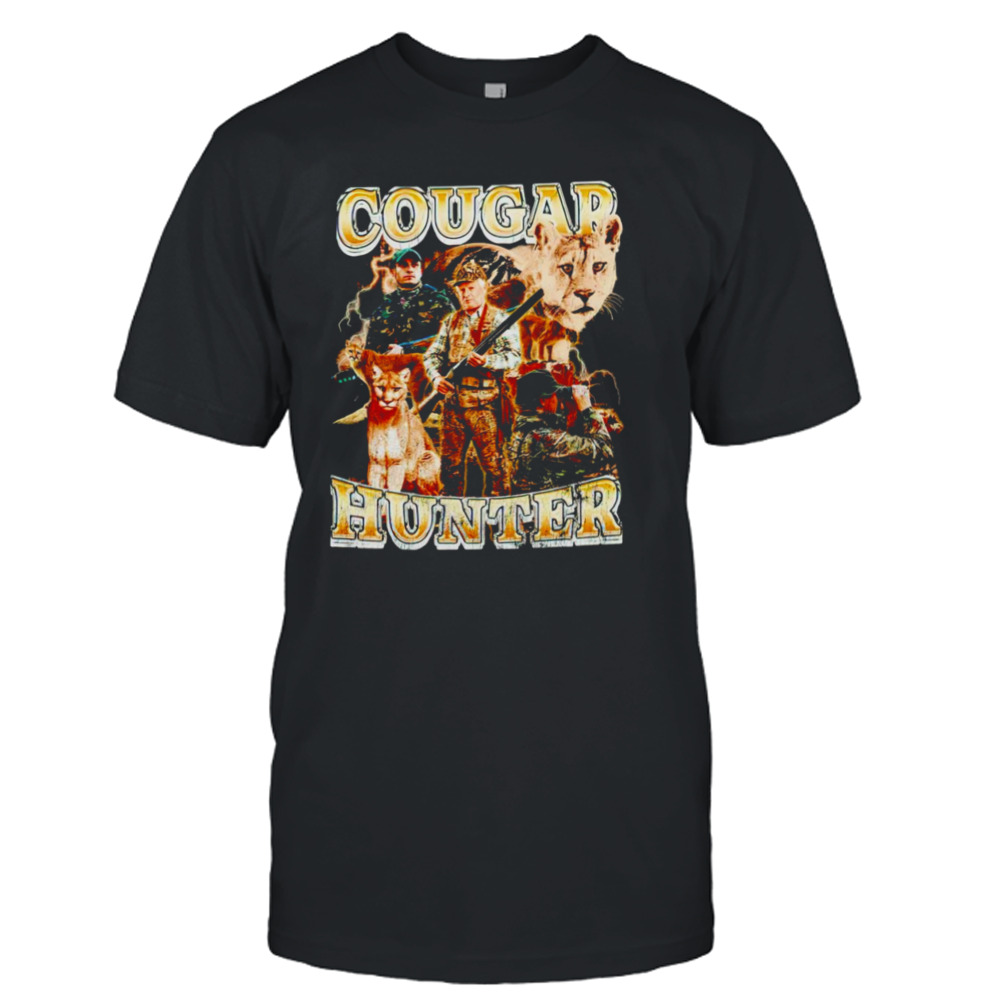 Cougar hunter lion vintage shirt