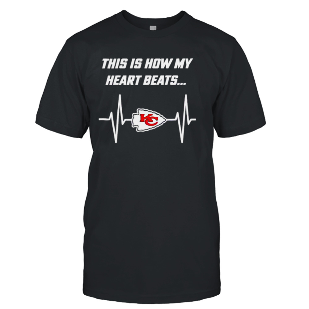 This is how my heart beats Kansas City Chiefs football shirt