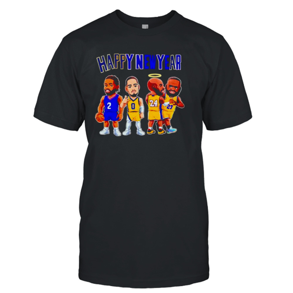 Basketball legends happy new year shirt
